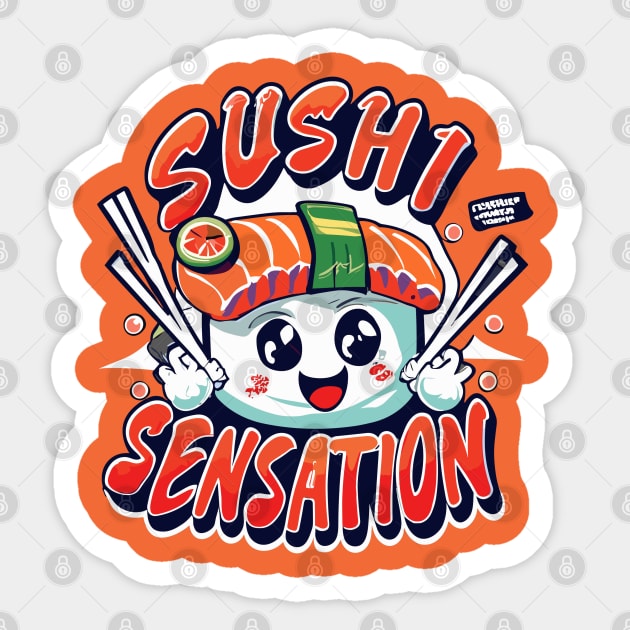 sushi sensation Sticker by AOAOCreation